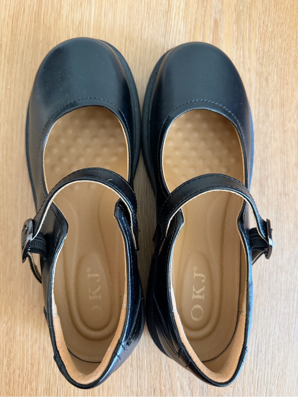 NEW! Black Mary Jane Loafers with Buckle Strap - Picture 2 of 6